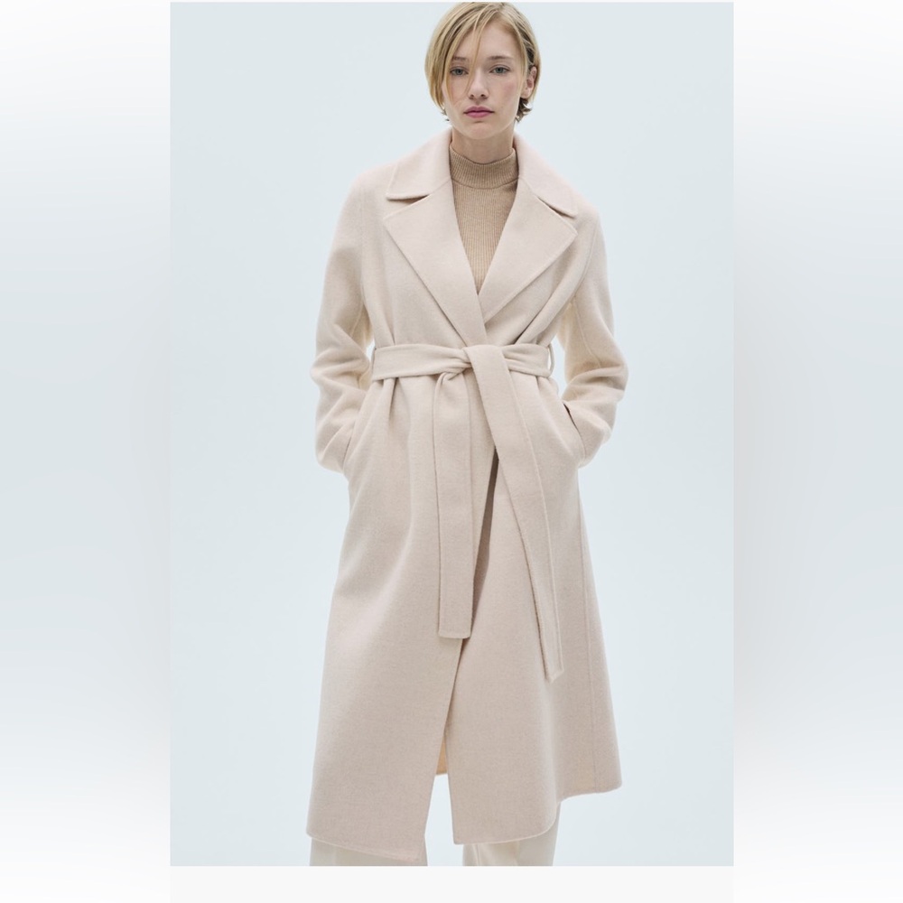 Mango belt handmade coat